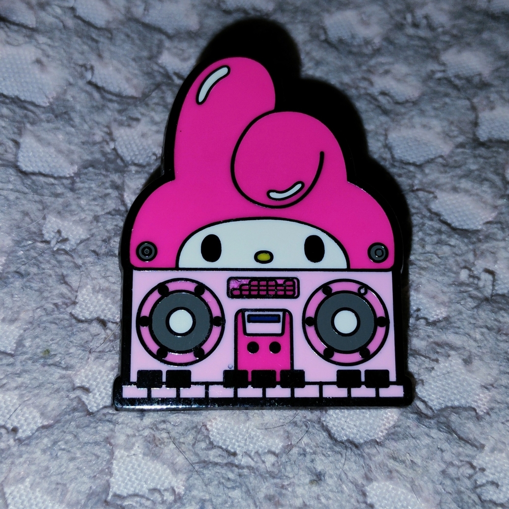 New Sanrio My Melody Boombox Enamel Pin
